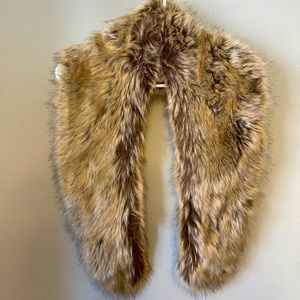 Brown faux fur